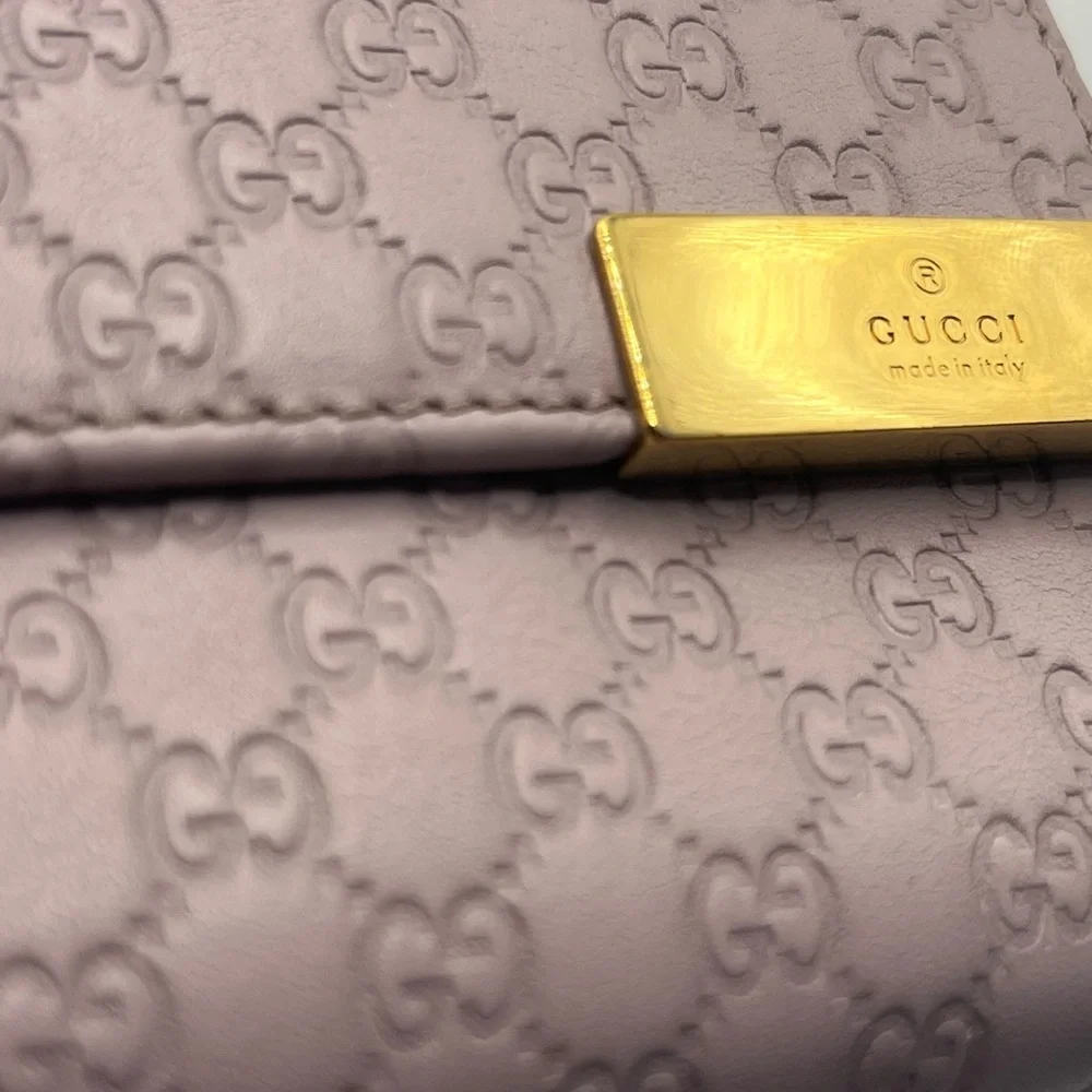 Gucci Microguccissima Continental Wallet in lilac leather with COA - Picture 9 of 12